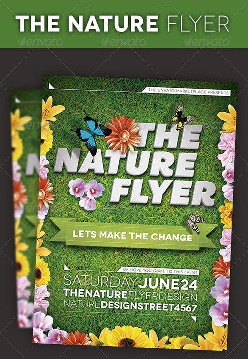 Top 10 Best Nature PSD Flyer Templates