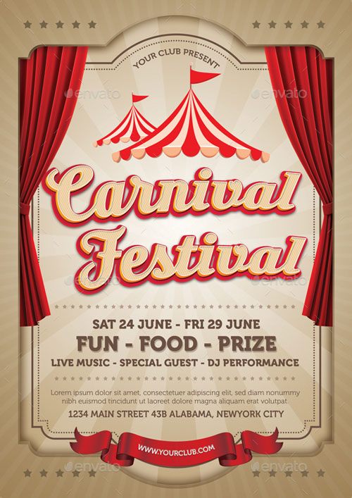 Top 30 Best Carnival Flyer Templates 2017 Download Psd