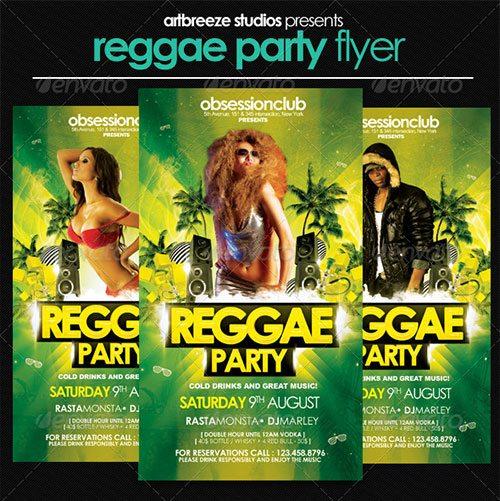 reggae dancehall chill flyer poster template free club party psd flyer templates - free premium psd flyer templates to download