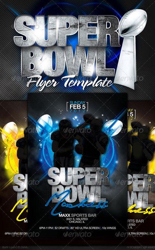 sport american football superbowl flyer poster template free club party psd flyer templates - free premium psd flyer templates to download
