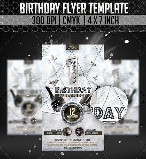 birthday party birthday bash celebration flyer poster template free club party psd flyer templates - free premium psd flyer templates to download