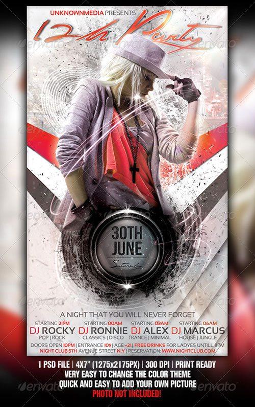 Hip Hop Rap Battle Style flyer poster template free club party psd flyer templates - free premium psd flyer templates to download