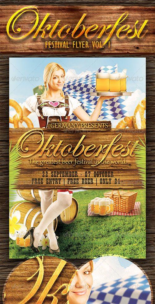 october fest oktoberfest promotion beer fest flyer poster template free club party psd flyer templates - free premium psd flyer templates to download