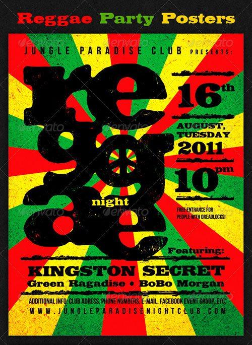 reggae dancehall chill flyer poster template free club party psd flyer templates - free premium psd flyer templates to download