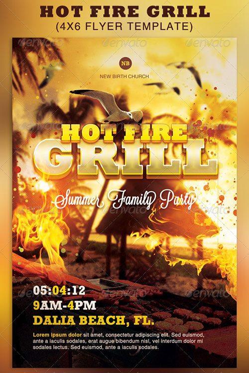hot fire flyer poster template free club party psd flyer templates - free premium psd flyer templates to download