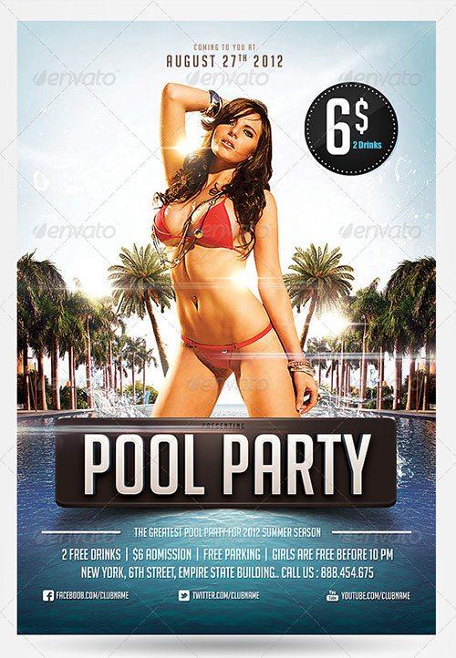summer club party psd flyer templates - free premium psd flyer templates to download