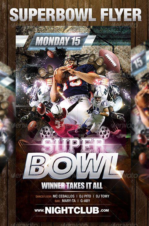 sport soccer basketball football superbowl flyer poster template free club party psd flyer templates - free premium psd flyer templates to download