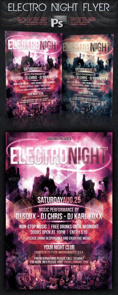 Top 10 Best Electro Trance Psd Flyer Templates