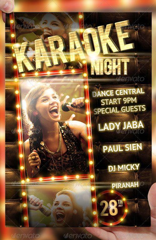 karaoke party flyer poster template free club party psd flyer templates - free premium psd flyer templates to download