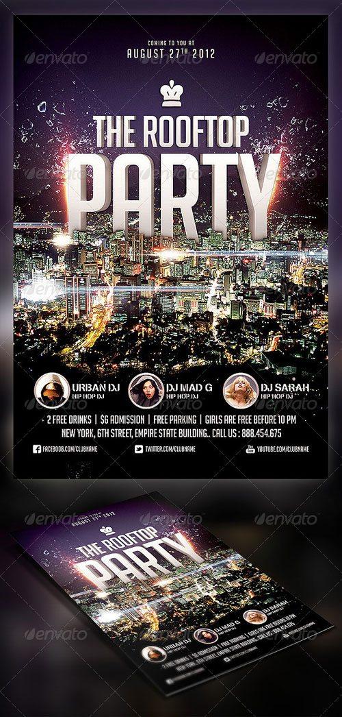 Urban streets party club flyer poster template free club party psd flyer templates - free premium psd flyer templates to download