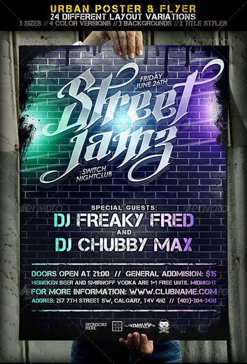 Urban street party club flyer poster template free club party psd flyer templates - free premium psd flyer templates to download