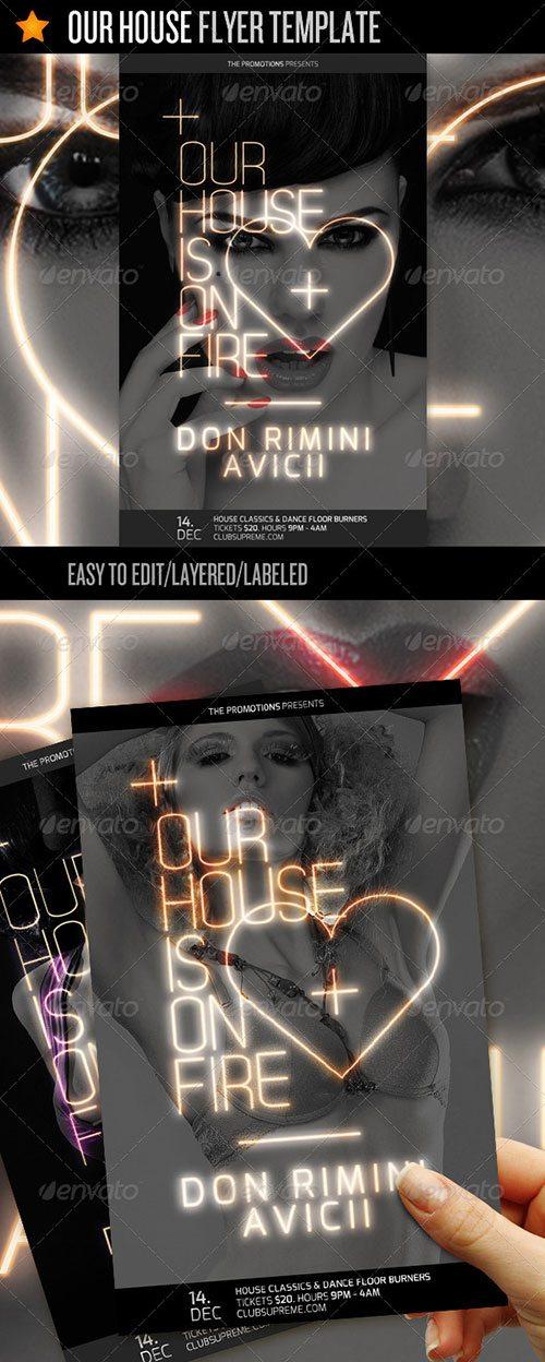 electro house music tech house party club flyer poster template free club party psd flyer templates - free premium psd flyer templates to download