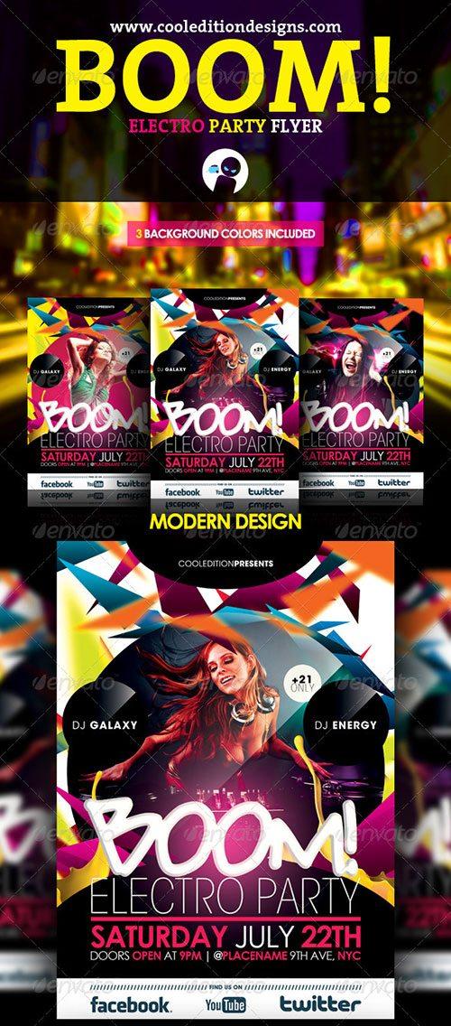 drum n bass electro music party club flyer poster template free club party psd flyer templates - free premium psd flyer templates to download