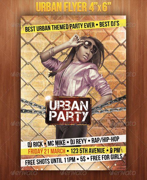 Urban street party club flyer poster template free club party psd flyer templates - free premium psd flyer templates to download