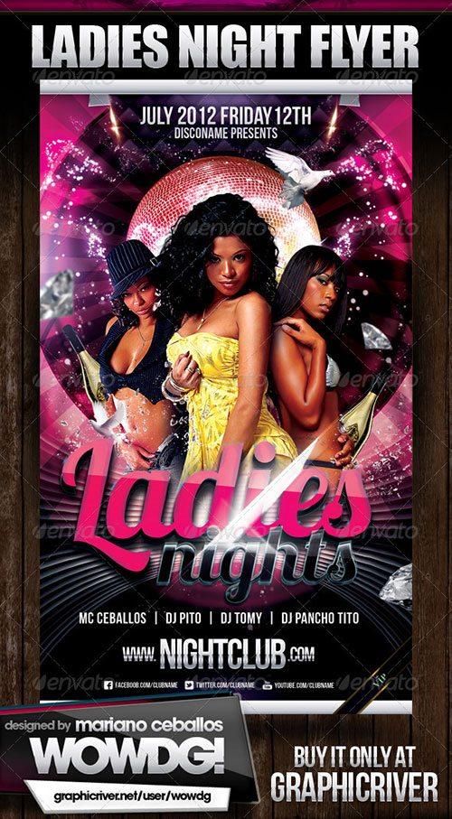 ladies night club flyer poster template free club party psd flyer templates - free premium psd flyer templates to download