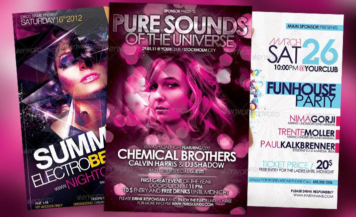 Top 10 Best Electro House Club PSD Flyer Templates