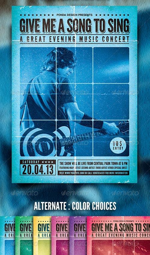 best 20 top and new indie rock flyer templates psd download