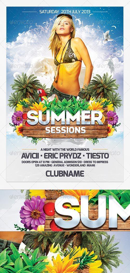 best of summer warm up spring party club flyer templates to download