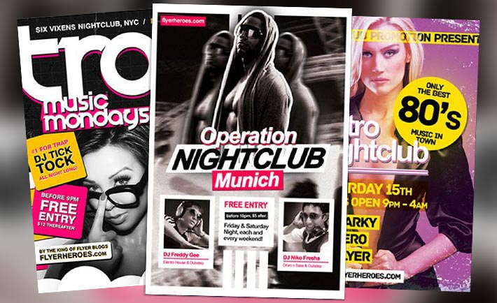Top 20 Best Club and Party Free PSD Flyer Templates