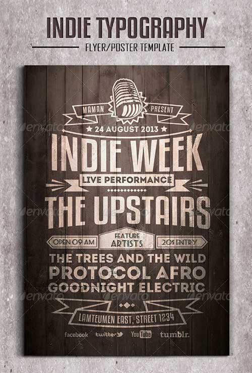 top 50 alternative indie rock top and new indie rock flyer templates psd download