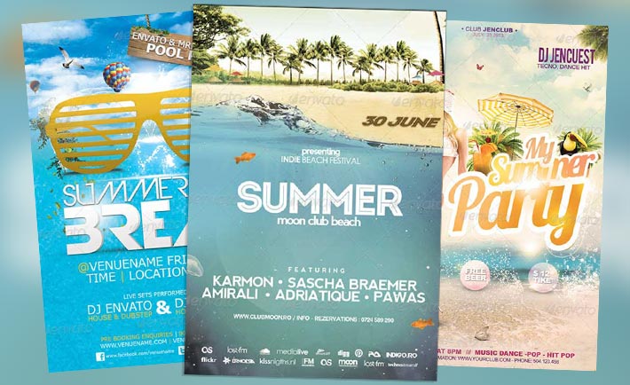 Top 25 Best New Summer PSD Flyer Templates