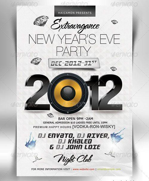 New Year's Extravegas Party Flyer