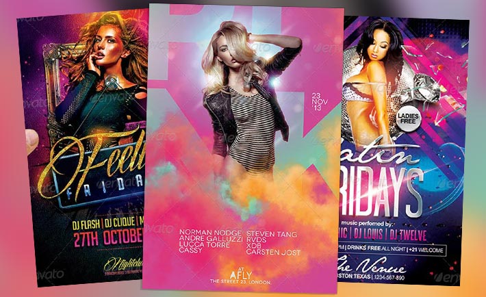 Best Club Party PSD Flyer Templates Collection No.2