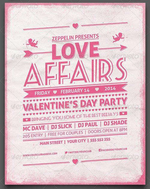 Valentine's Day Party - Event Flyer Template 7