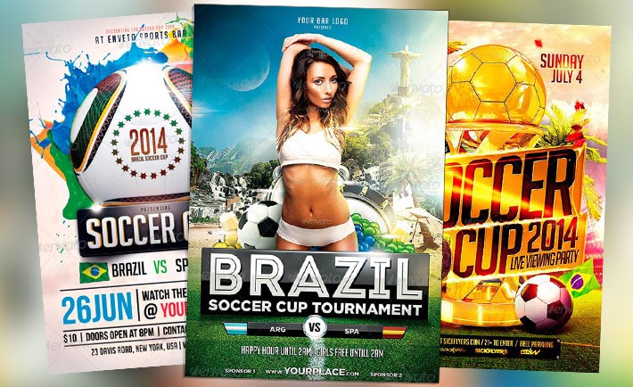 Top 25 Best Euro Soccer PSD Flyer Templates 2014