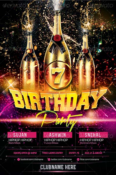 Birthday/Anniversary Party Flyer