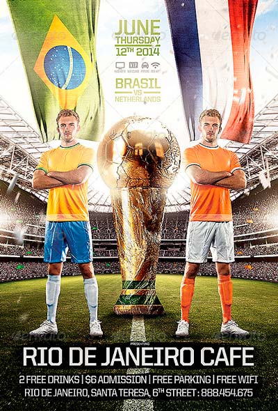 Brazil Soccer Cup 2014 Flyer