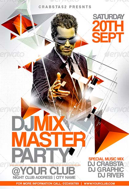 Guest DJ Party Flyer
