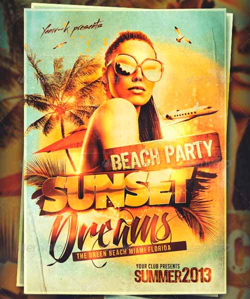 Sunset Dreams Flyer Template