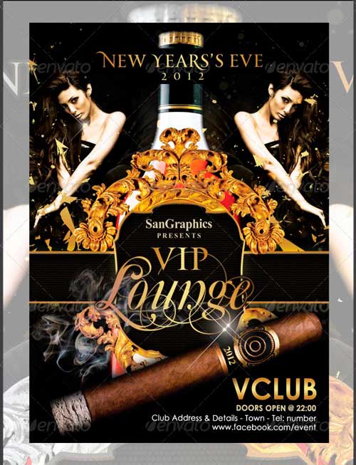 VIP Lounge New Year's Eve Flyer