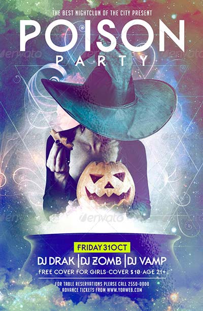 Poison Party Flyer Template