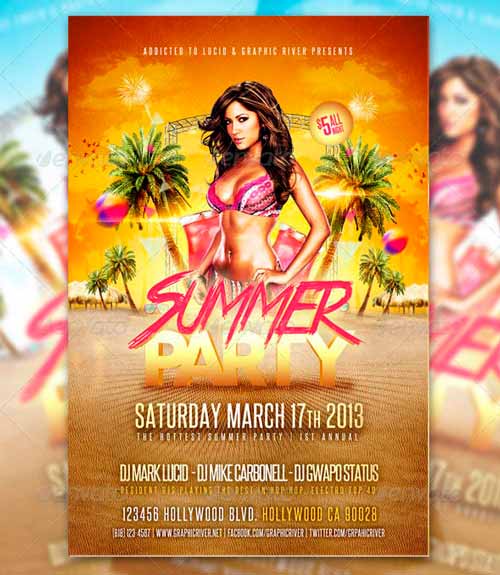Summer Party - Flyer Template