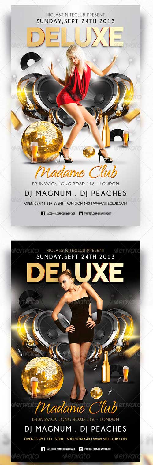 Deluxe Nightclub Flyer