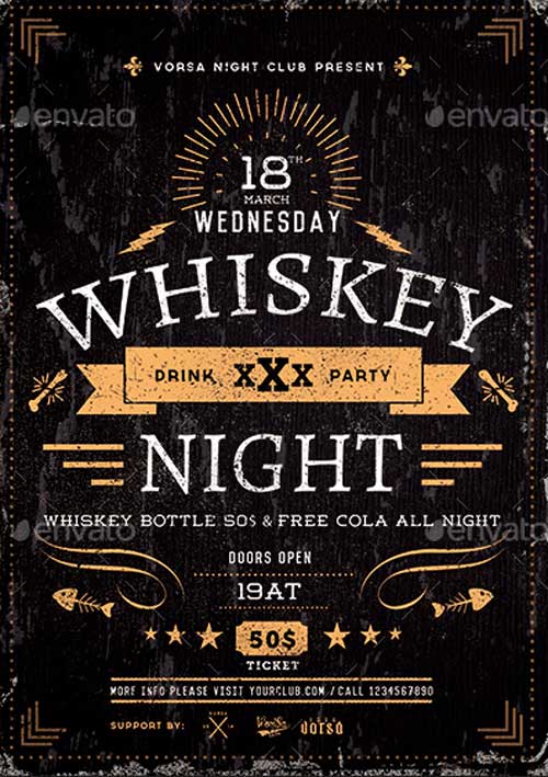 Whiskey Night Flyer