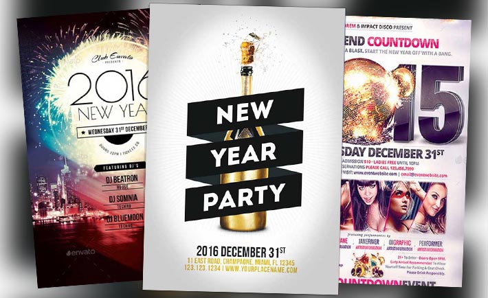 Top 30 New Year Flyer Templates of 2015