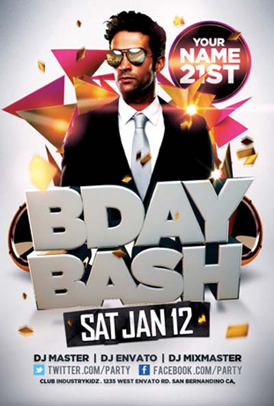 Bday Bash Flyer Template