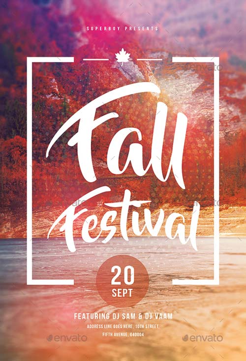 Fall Festival Party Flyer