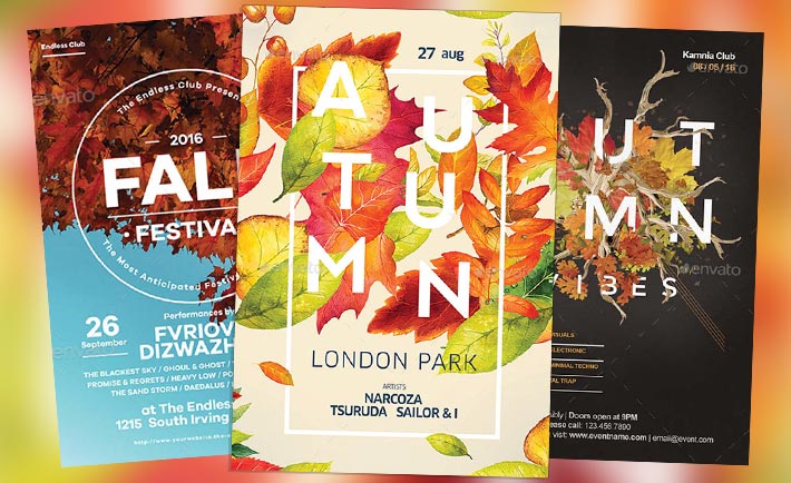 Top 25 Autumn Flyer Templates Collection