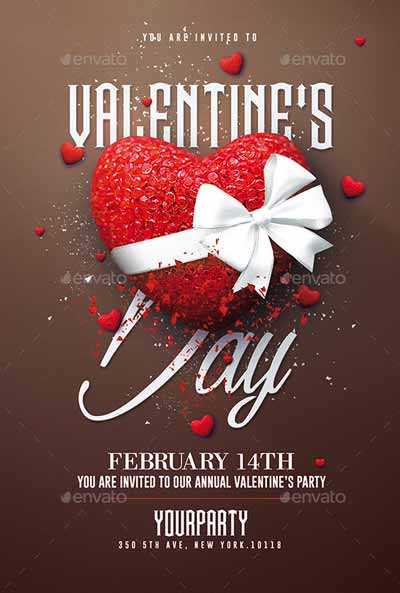 Valentine’s Day Party PSD Template