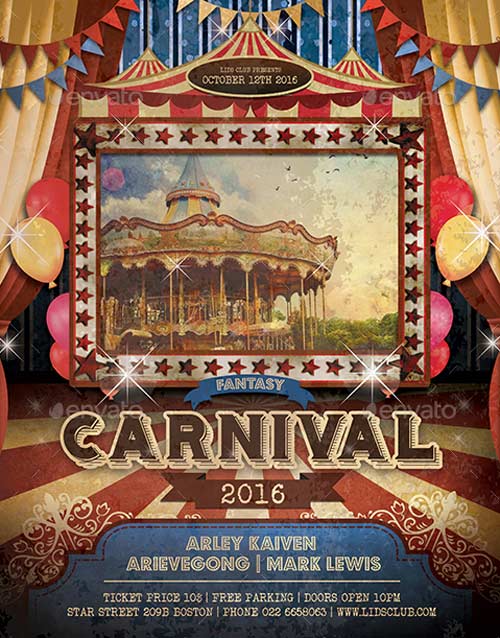 Vintage Carnival Flyer