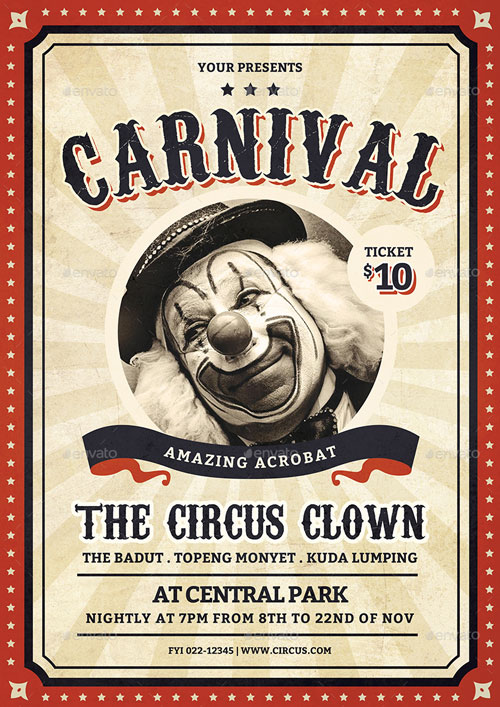 Vintage Carnival Flyer