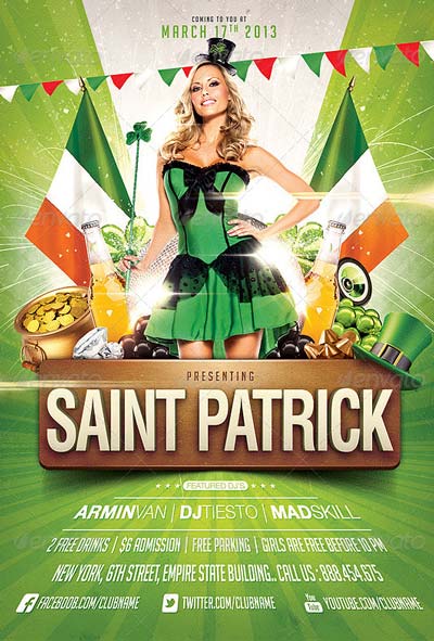 Saint Patricks Day Party Flyer