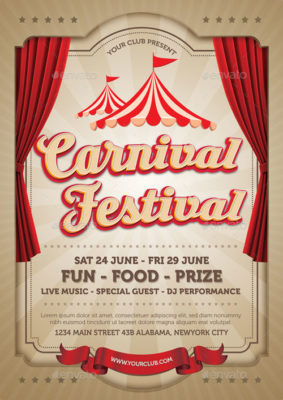Top 30 Best Carnival Flyer Templates - Download PSD Flyer for Photoshop