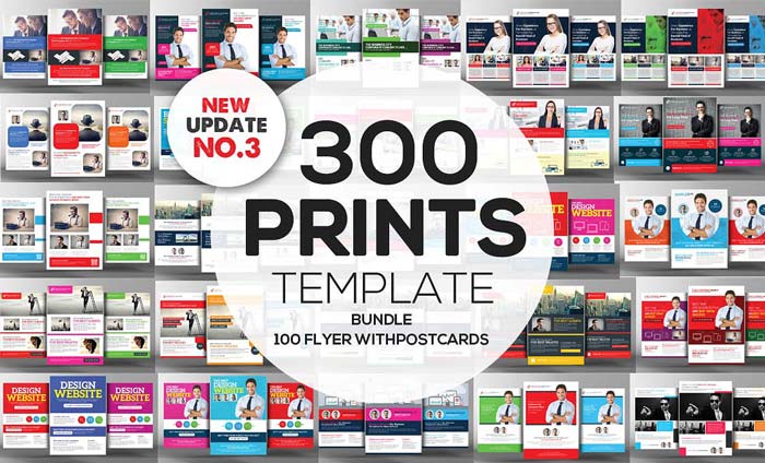 300+ Print Templates Bundle