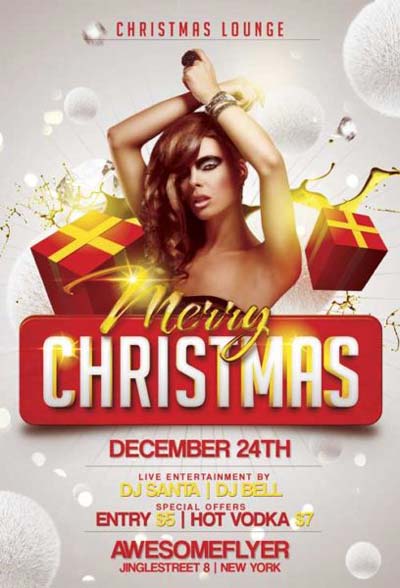 Merry Xmas Free Flyer Template