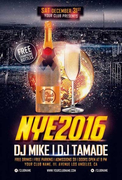 New Years Eve Free Flyer Template